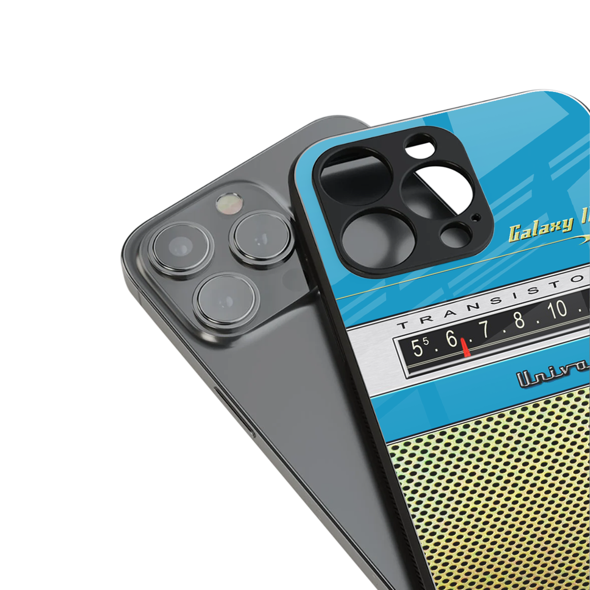 vintage radio back phone cover | glass case for iphone 16 pro