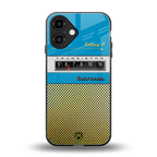 vintage radio back phone cover | glass case for iphone 16