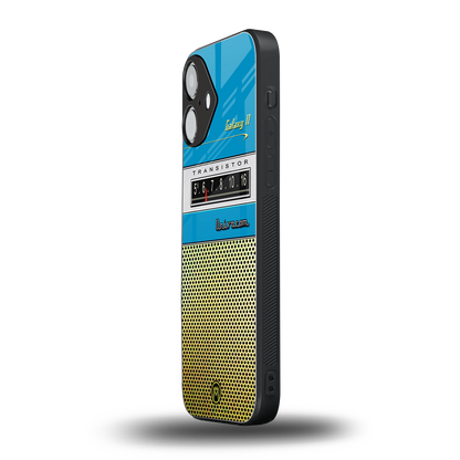 vintage radio back phone cover | glass case for iphone 16