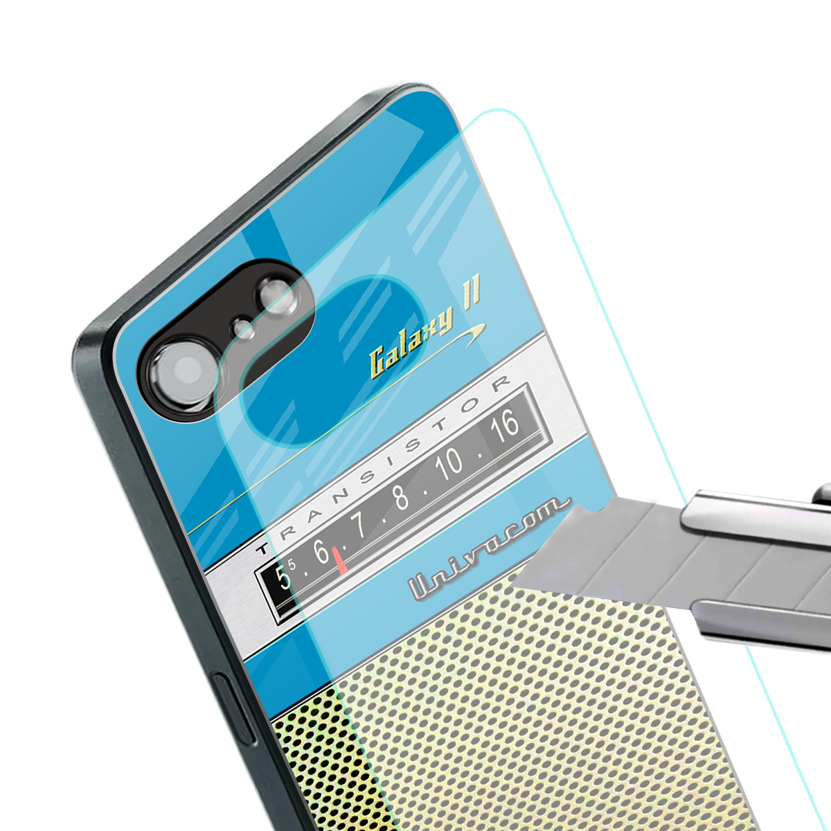vintage radio back phone cover | glass case for iphone 16e