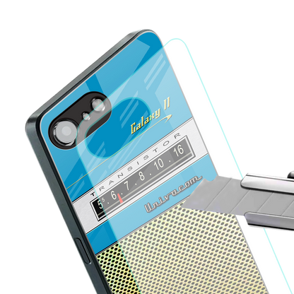 vintage radio back phone cover | glass case for iphone 16e