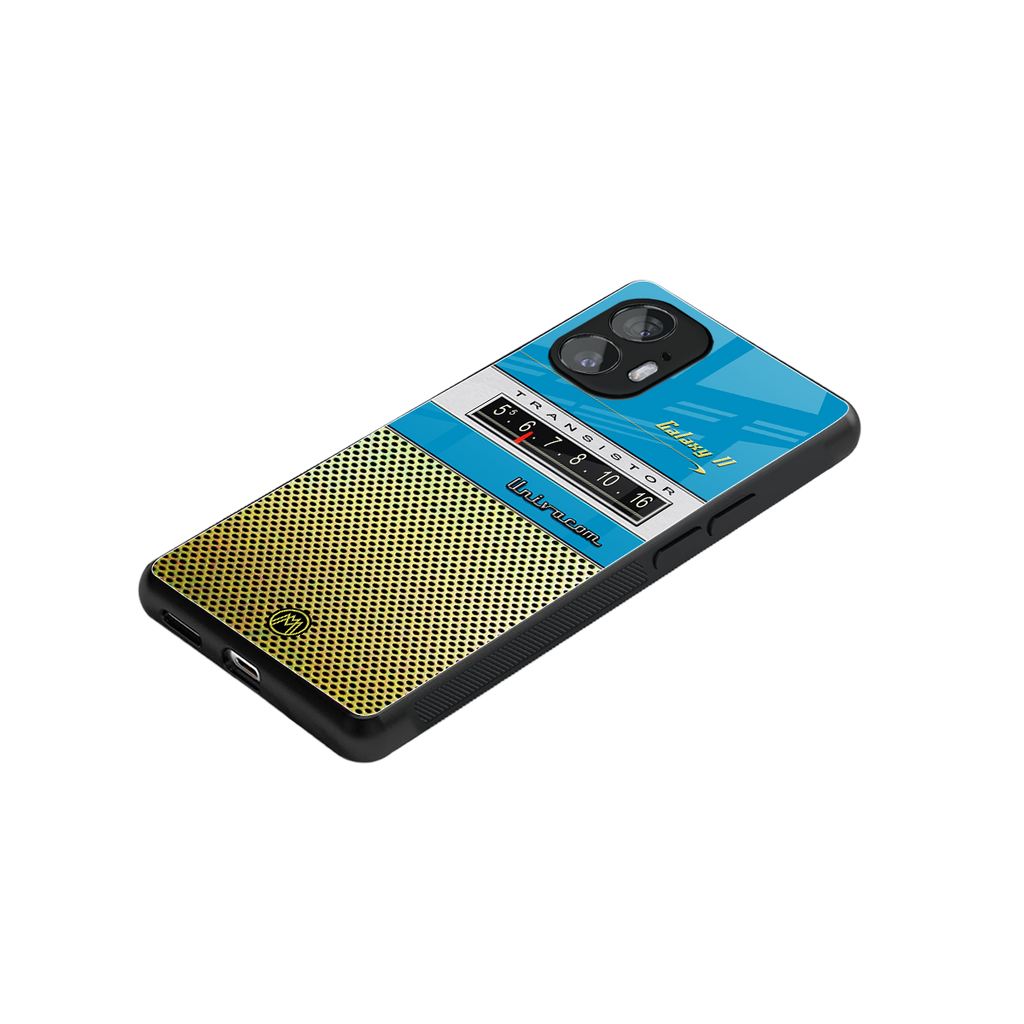 vintage radio back phone cover | glass case for nothing phone 2