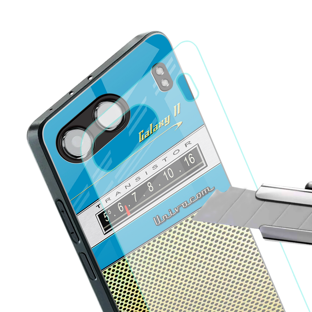 vintage radio back phone cover | glass case for oneplus nord 4