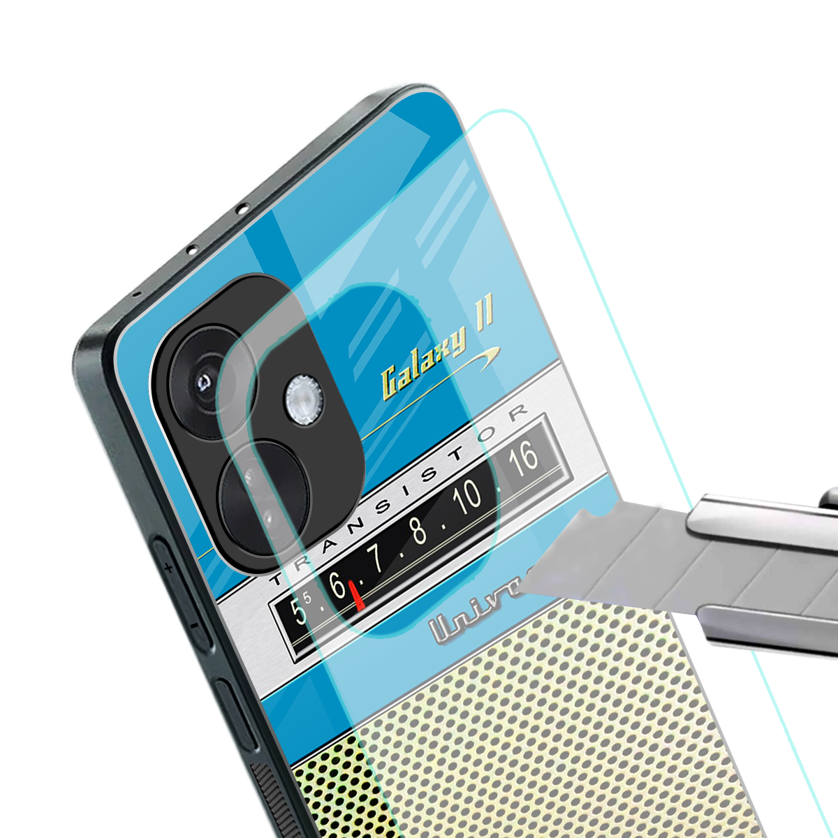 vintage radio back phone cover | glass case for oneplus nord ce 3