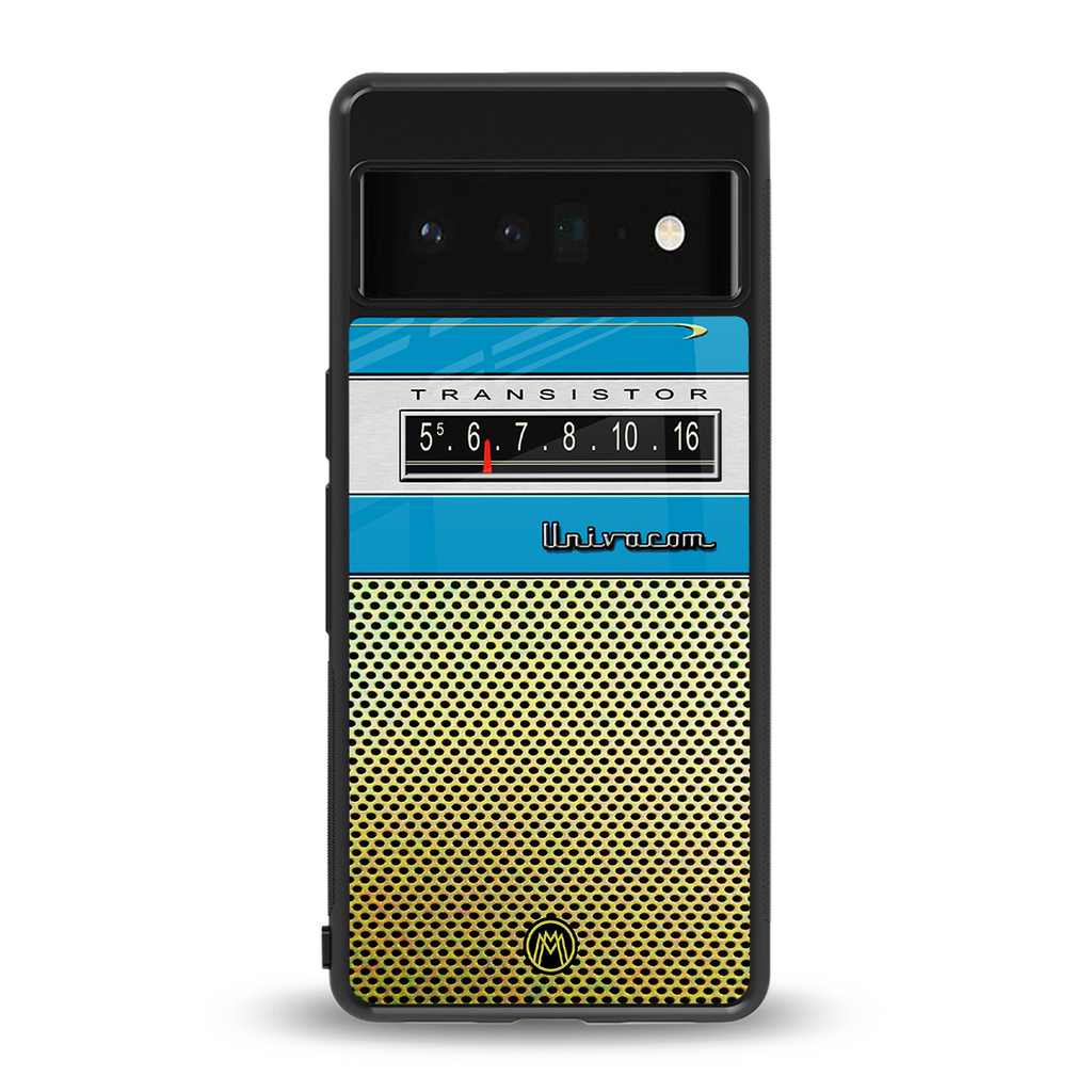 vintage radio back phone cover | glass case for google pixel 6 pro