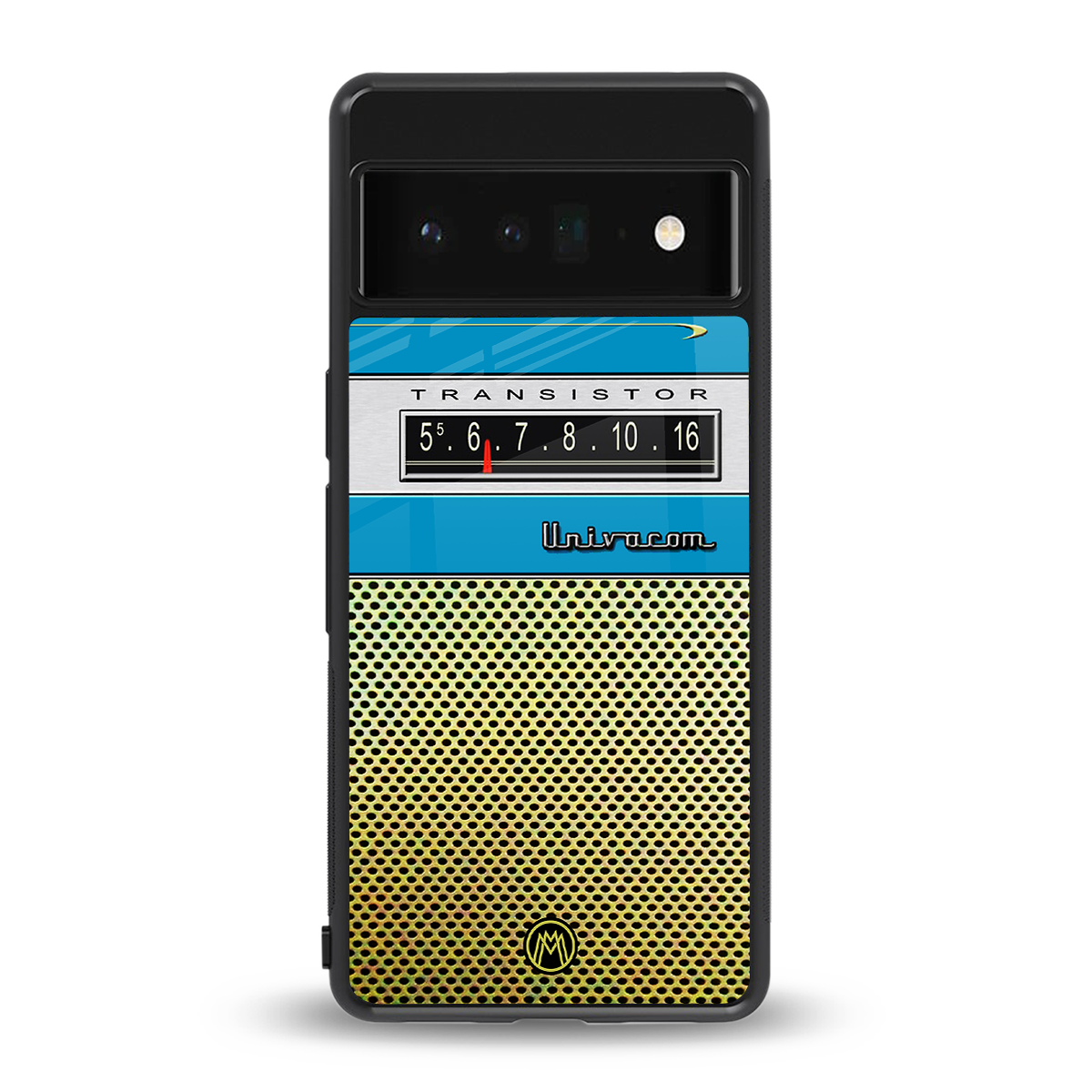 vintage radio back phone cover | glass case for google pixel 6 pro