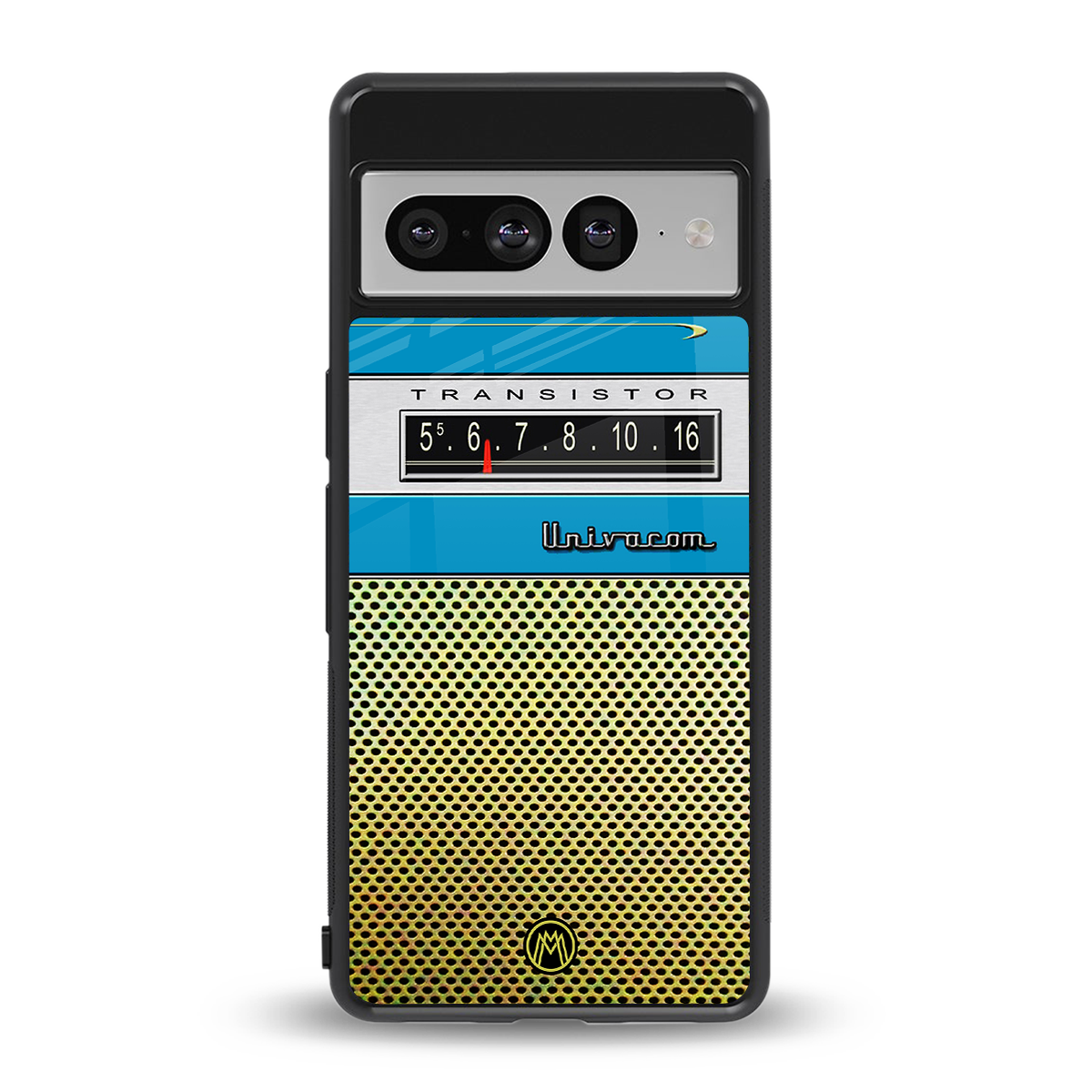 vintage radio back phone cover | glass case for google pixel 7 pro
