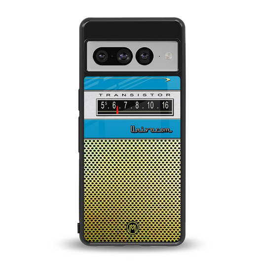 vintage radio back phone cover | glass case for google pixel 7 pro