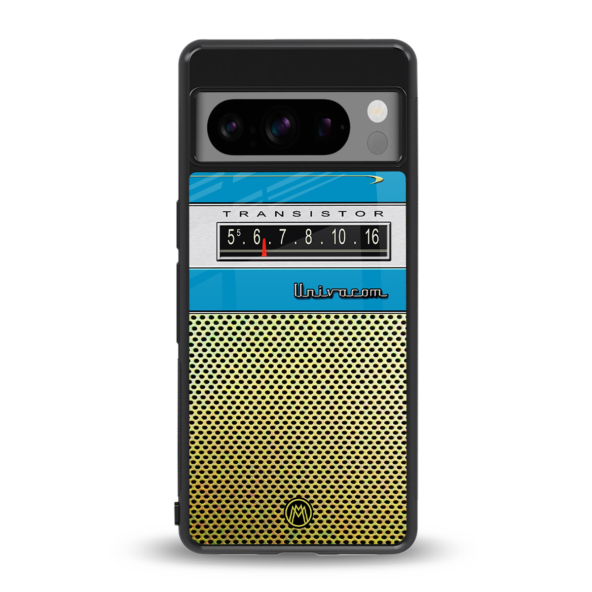 vintage radio back phone cover | glass case for google pixel 8 pro