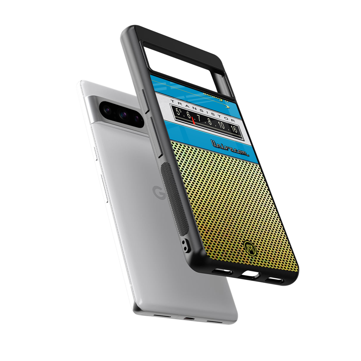 vintage radio back phone cover | glass case for google pixel 8 pro