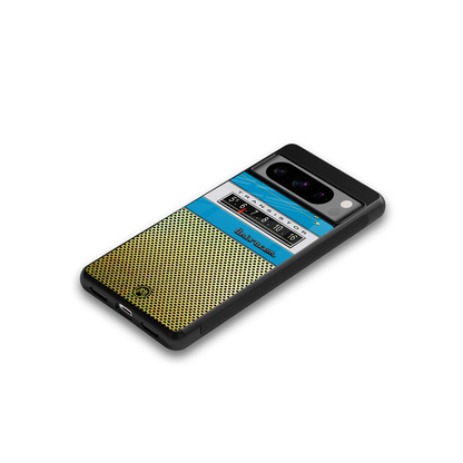 vintage radio back phone cover | glass case for google pixel 8 pro