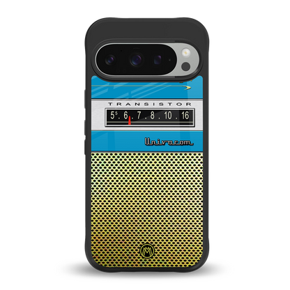 vintage radio back phone cover | glass case for google pixel 9 pro