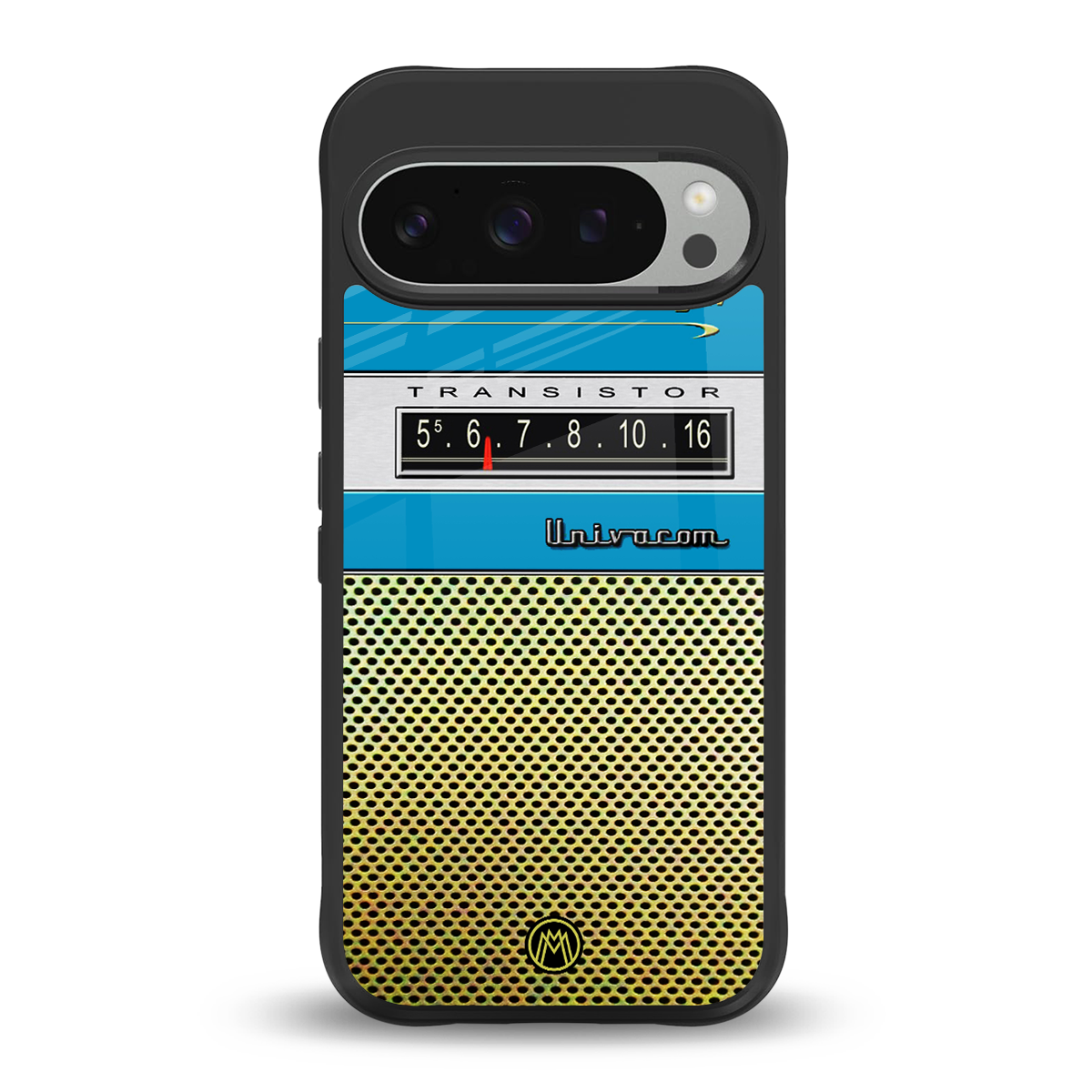 vintage radio back phone cover | glass case for google pixel 9 pro xl
