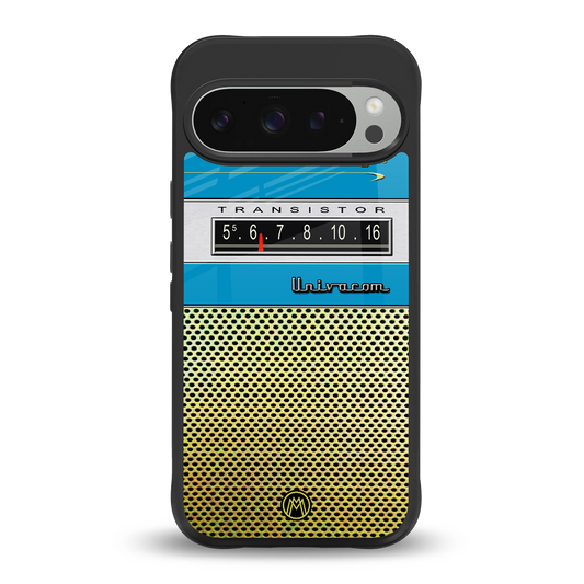 vintage radio back phone cover | glass case for google pixel 9 pro xl