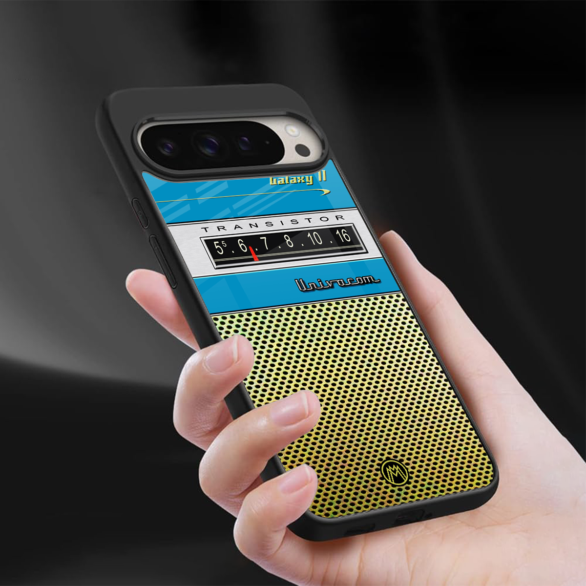 vintage radio back phone cover | glass case for google pixel 9 pro