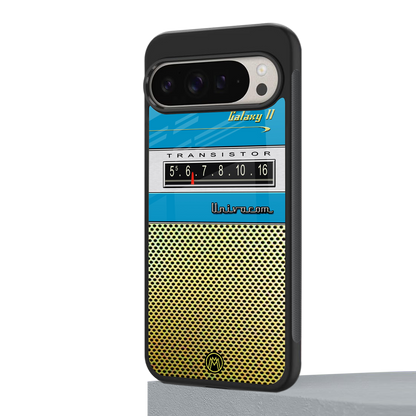 vintage radio back phone cover | glass case for google pixel 9 pro