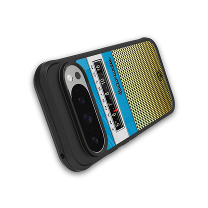 vintage radio back phone cover | glass case for google pixel 9 pro