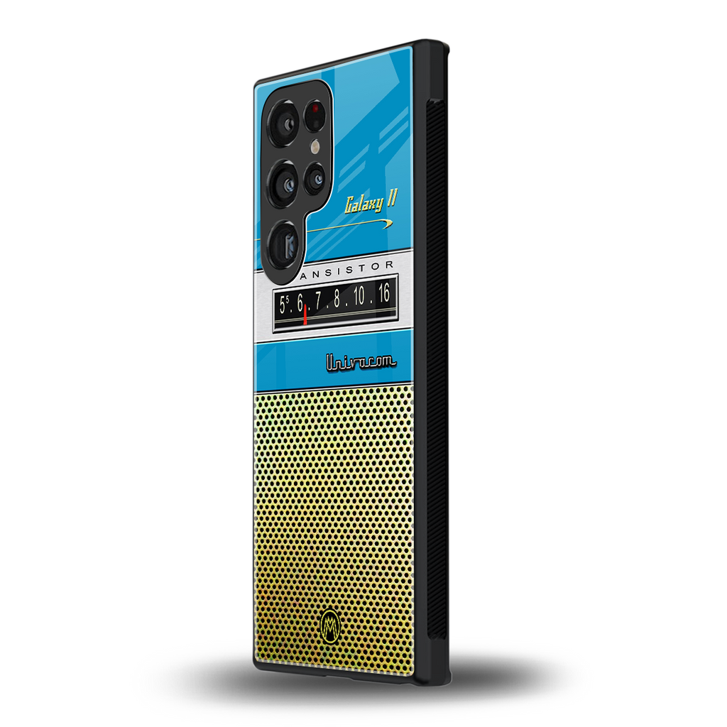 vintage radio back phone cover | glass case for samsung galaxy s23 ultra