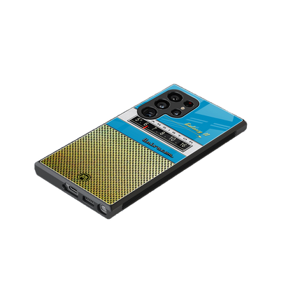 vintage radio back phone cover | glass case for samsung galaxy s24 ultra