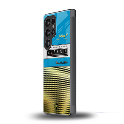 vintage radio back phone cover | glass case for samsung galaxy s25 ultra