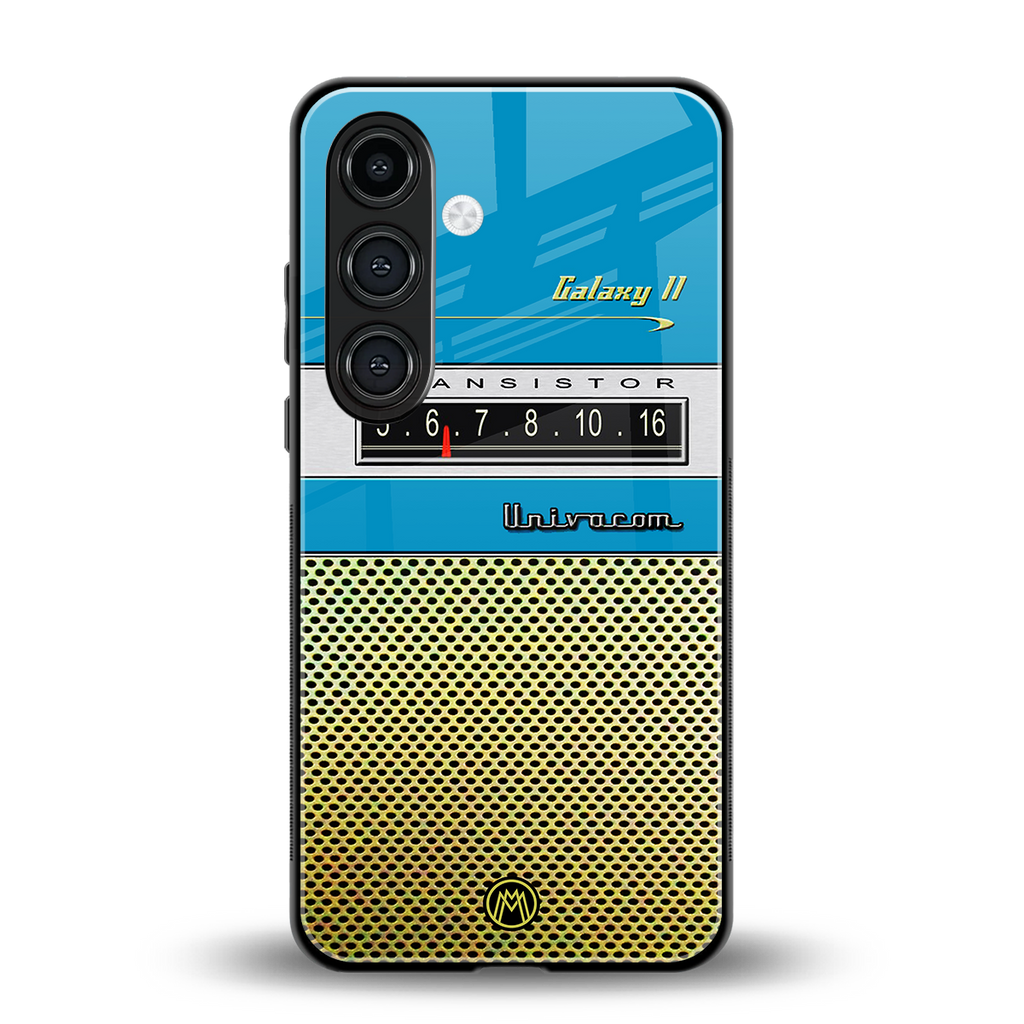 vintage radio back phone cover | glass case for samsung galaxy s23