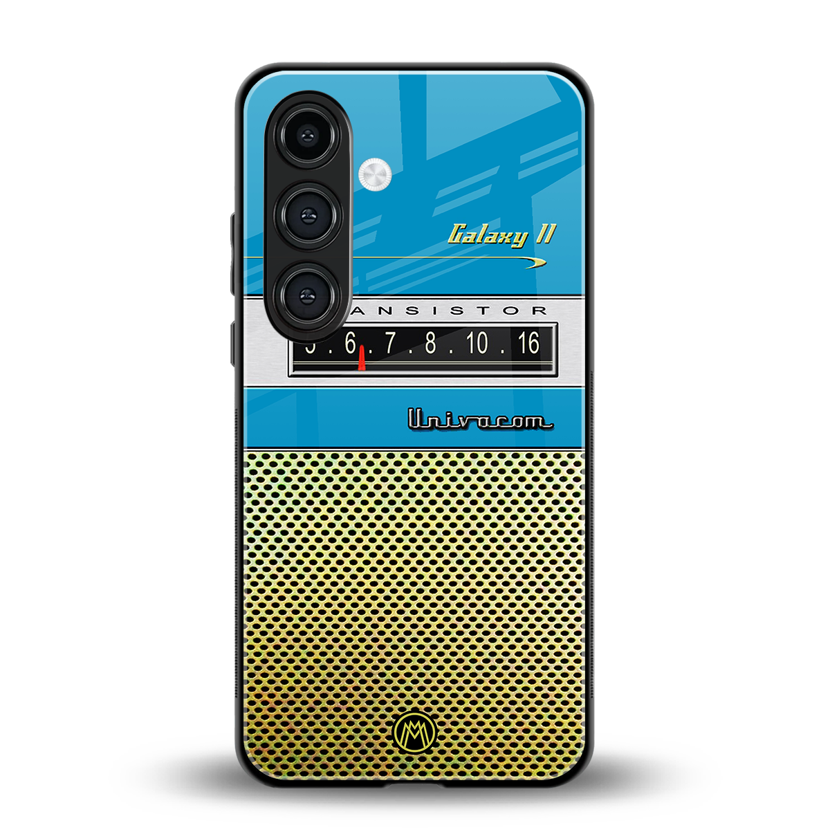 vintage radio back phone cover | glass case for samsung galaxy s24 plus