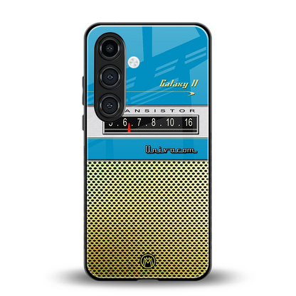 vintage radio back phone cover | glass case for samsung galaxy s24 plus