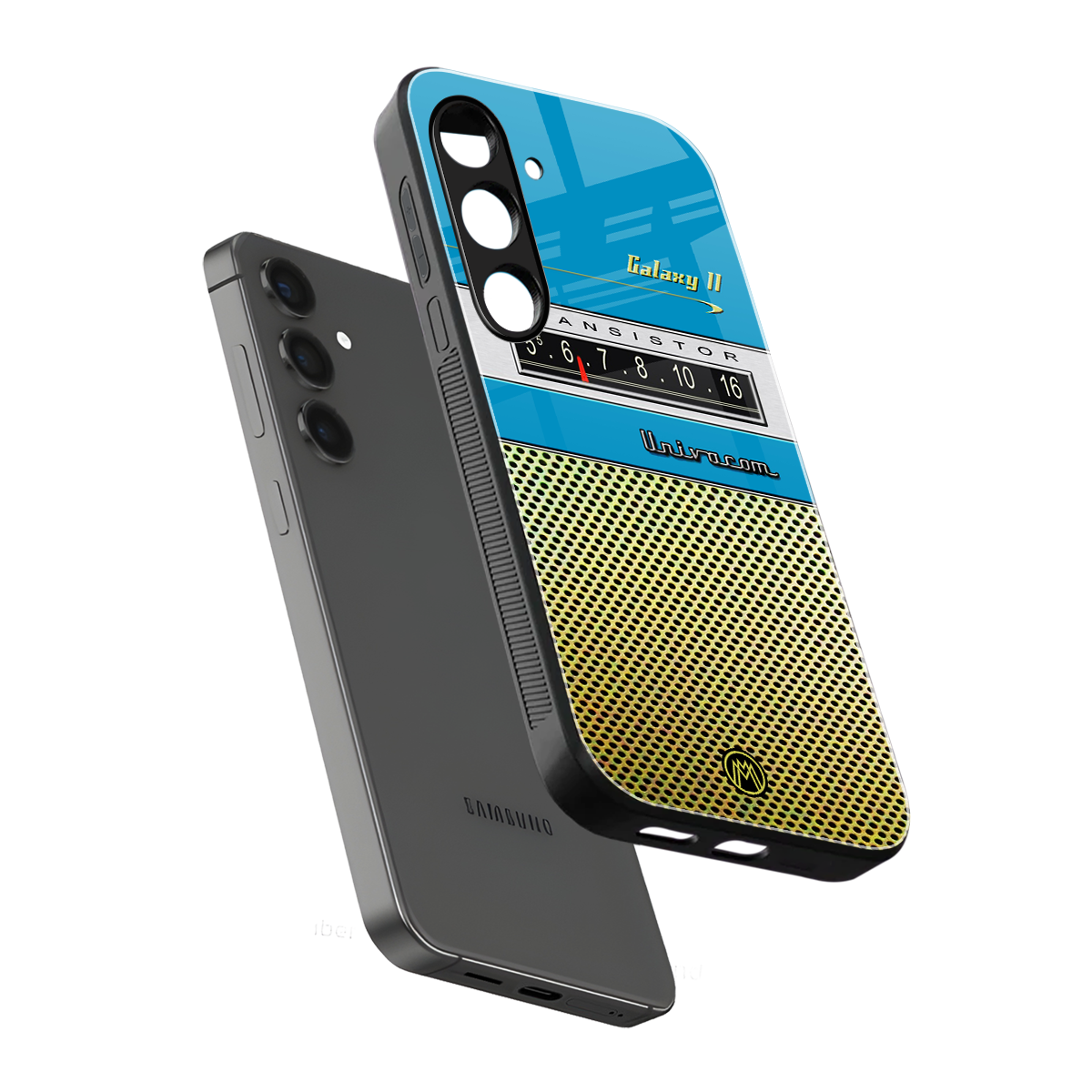 vintage radio back phone cover | glass case for samsung galaxy s24 plus