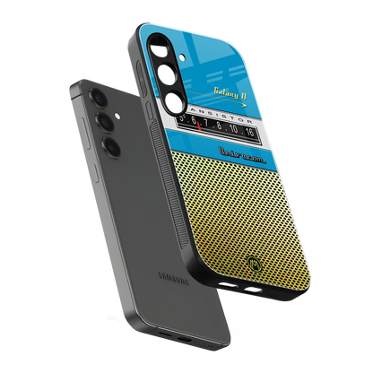 vintage radio back phone cover | glass case for samsung galaxy s24 plus