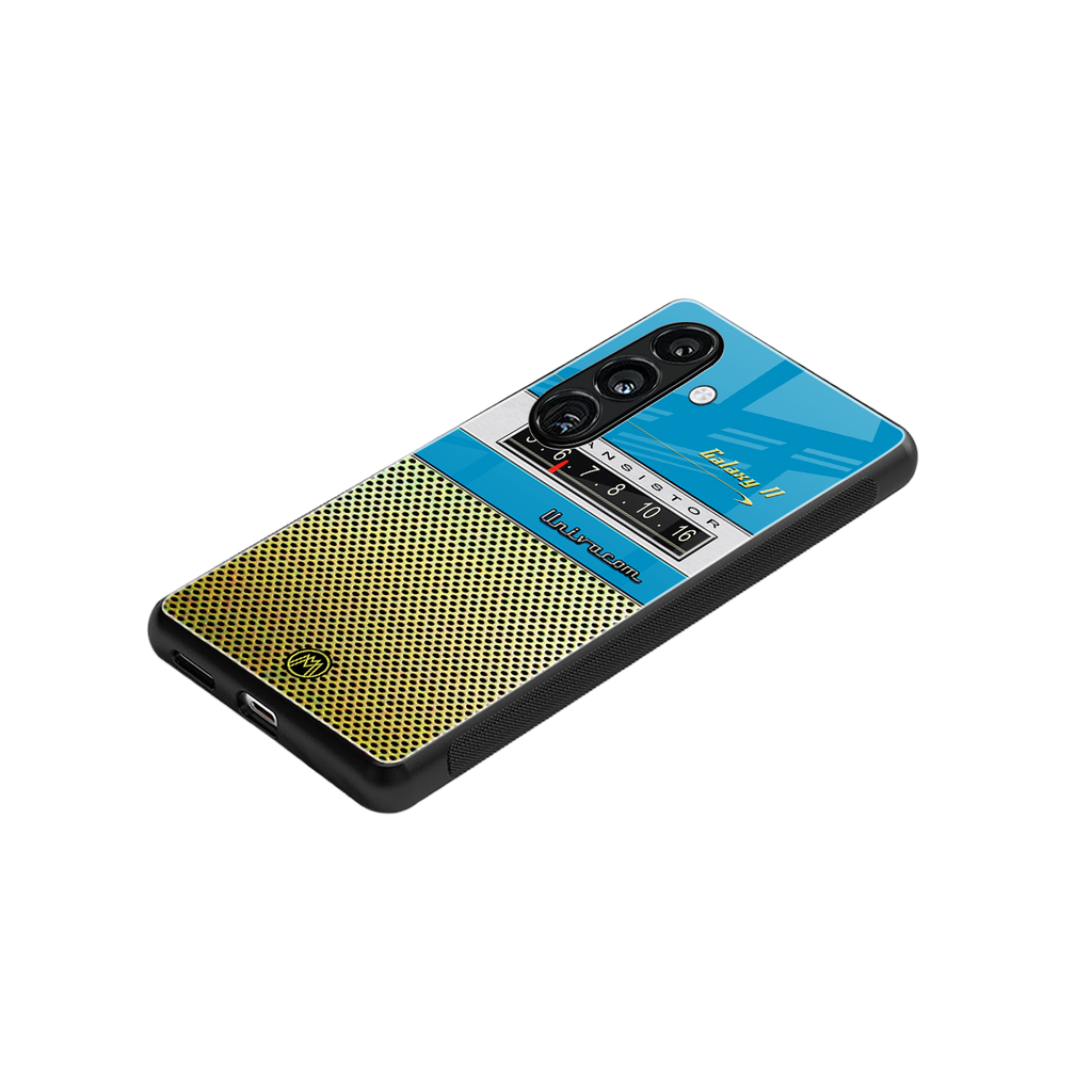vintage radio back phone cover | glass case for samsung galaxy s23