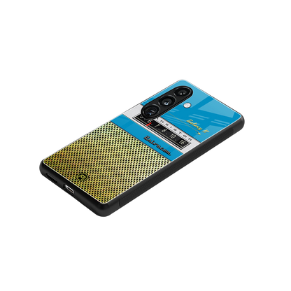 vintage radio back phone cover | glass case for samsung galaxy s24 plus
