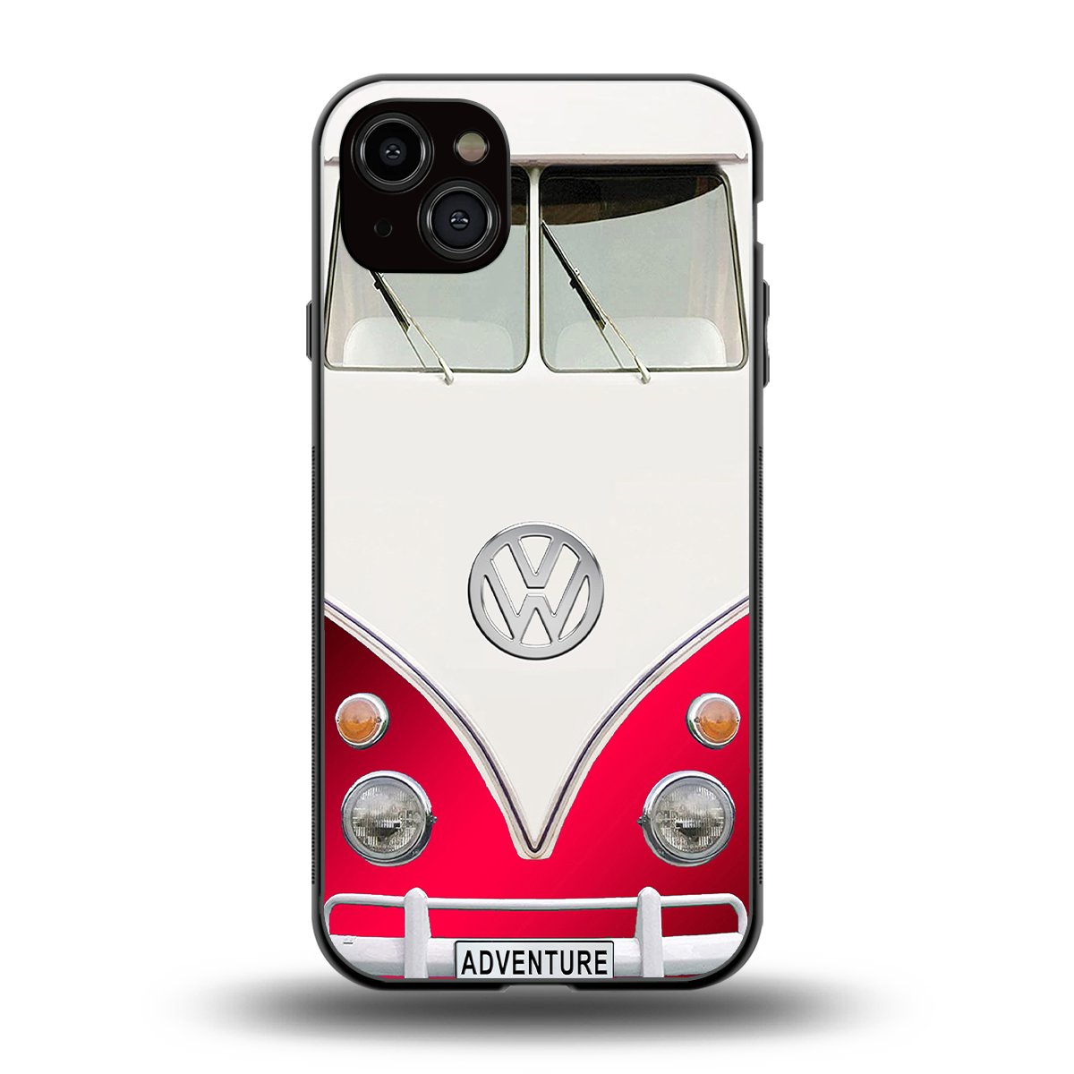 vintage volkswagen back phone cover | glass case for iphone 15 plus