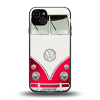 vintage volkswagen back phone cover | glass case for iphone 14 plus