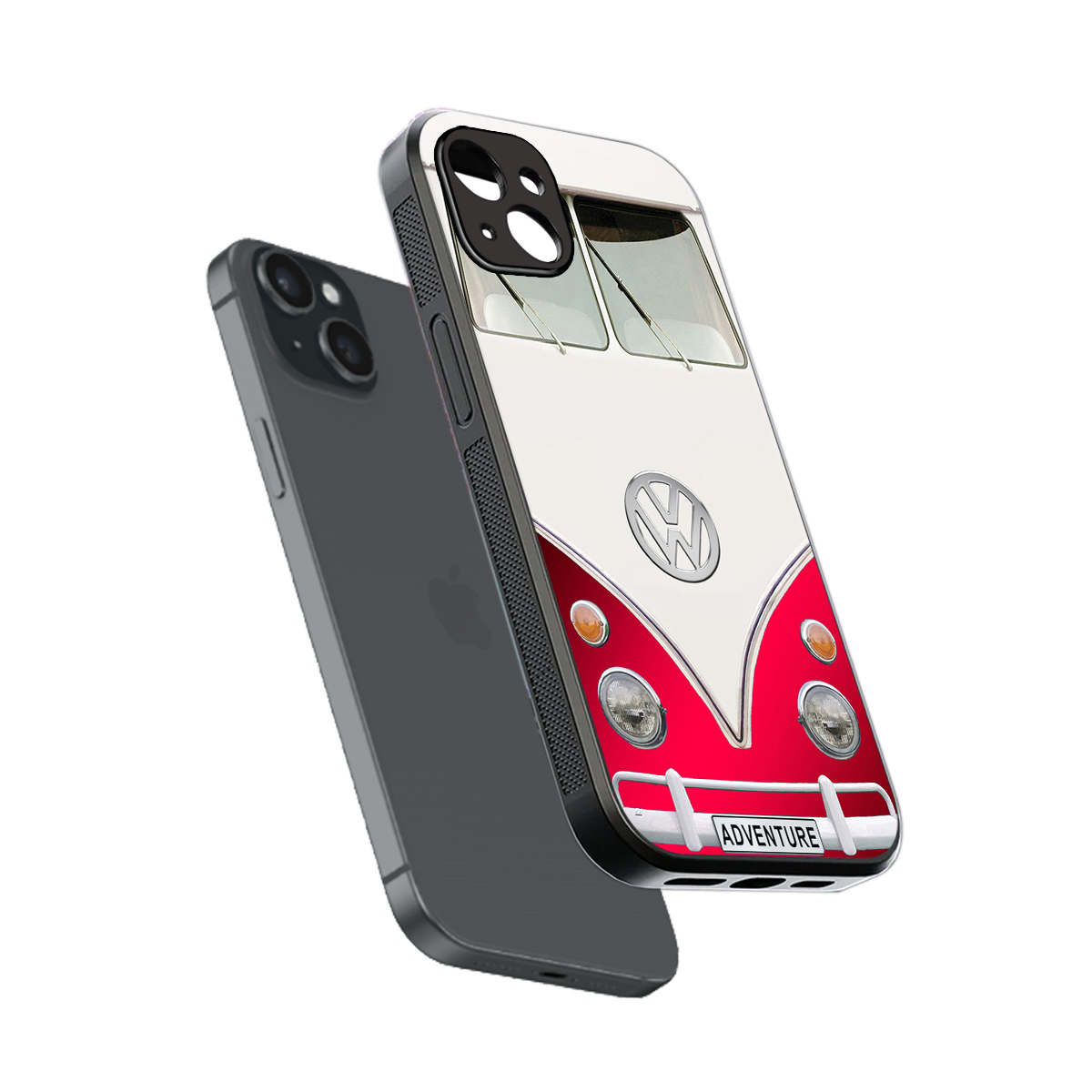 vintage volkswagen back phone cover | glass case for iphone 15 plus