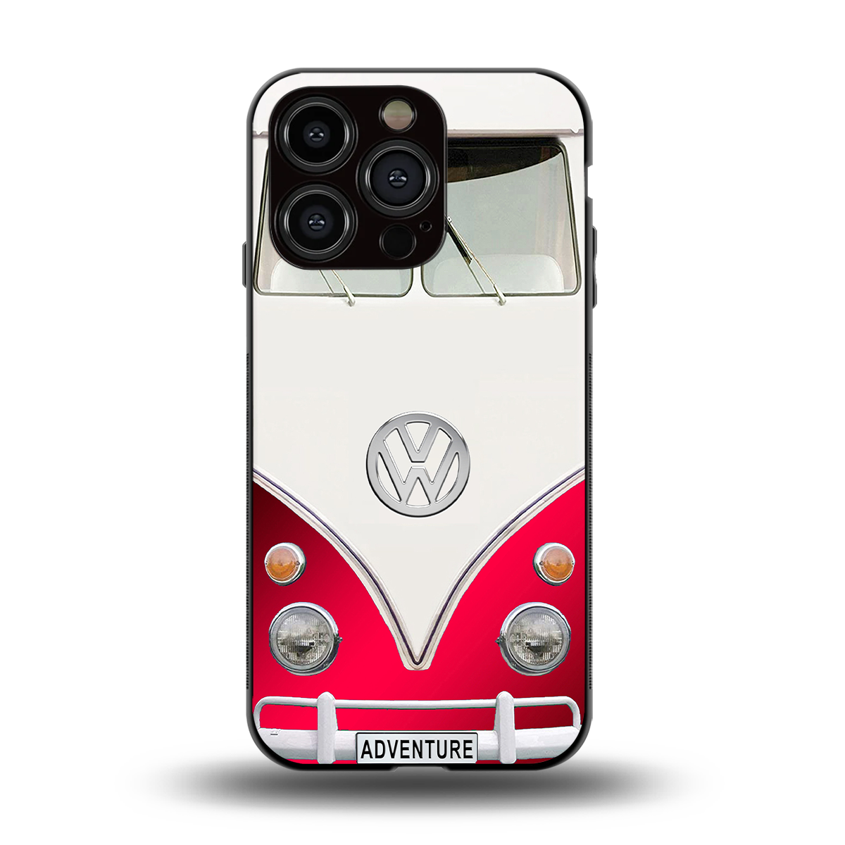 vintage volkswagen back phone cover | glass case for iphone 15 pro