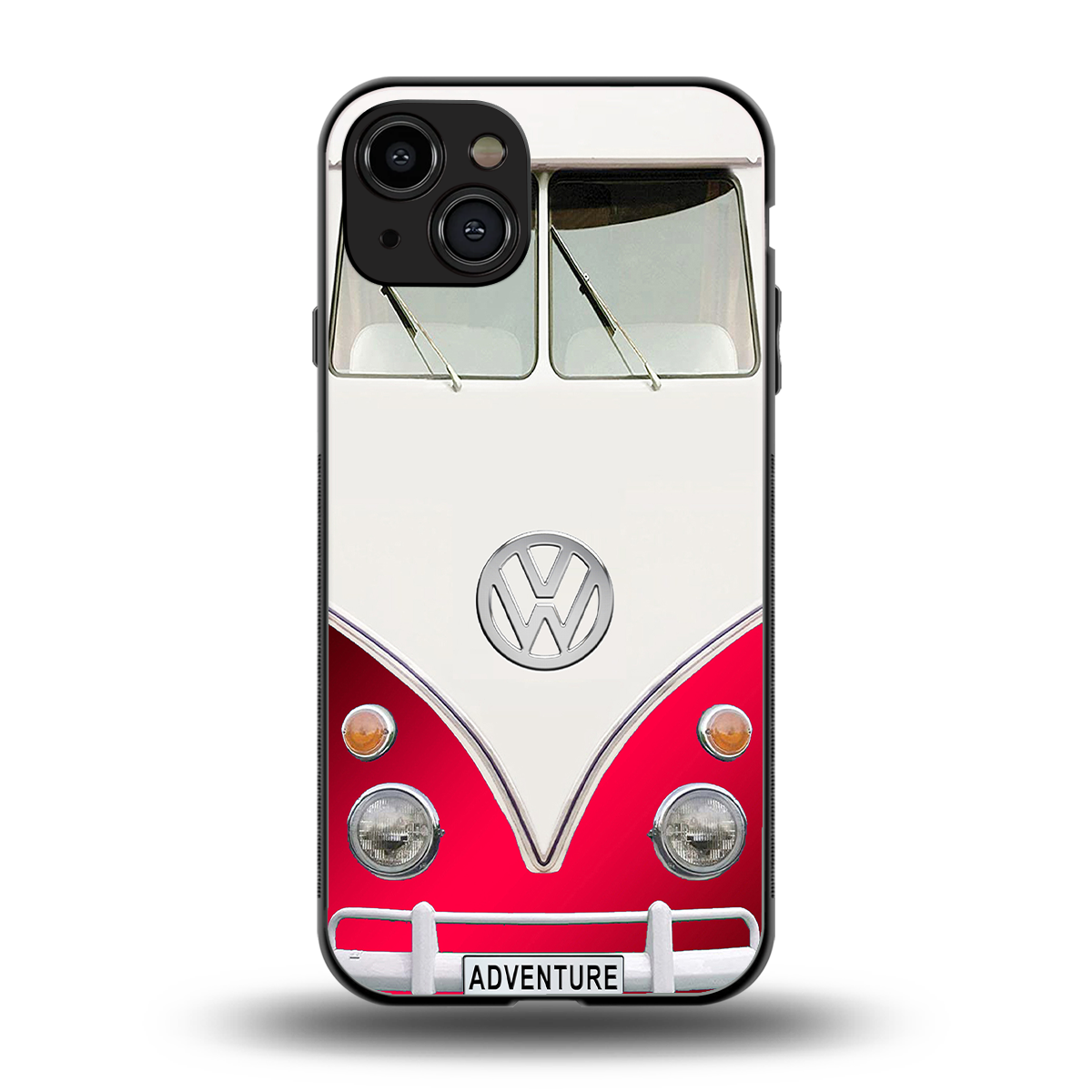 vintage volkswagen back phone cover | glass case for iphone 15