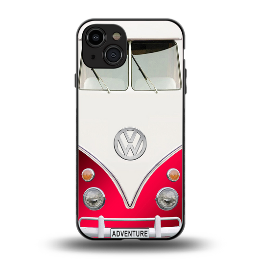 vintage volkswagen back phone cover | glass case for iphone 14