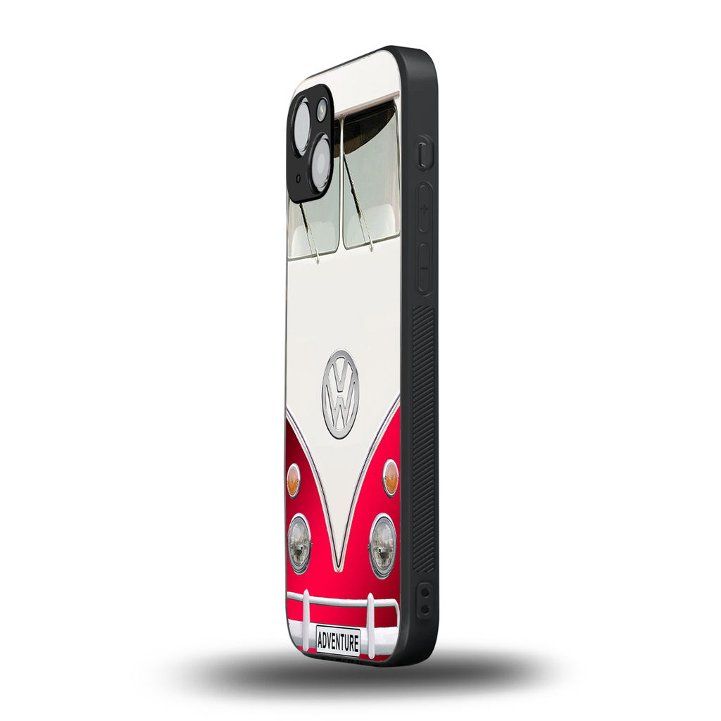 vintage volkswagen back phone cover | glass case for iphone 14