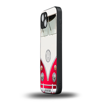 vintage volkswagen back phone cover | glass case for iphone 14
