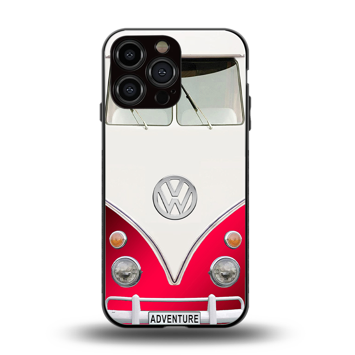 vintage volkswagen back phone cover | glass case for iphone 16 pro max