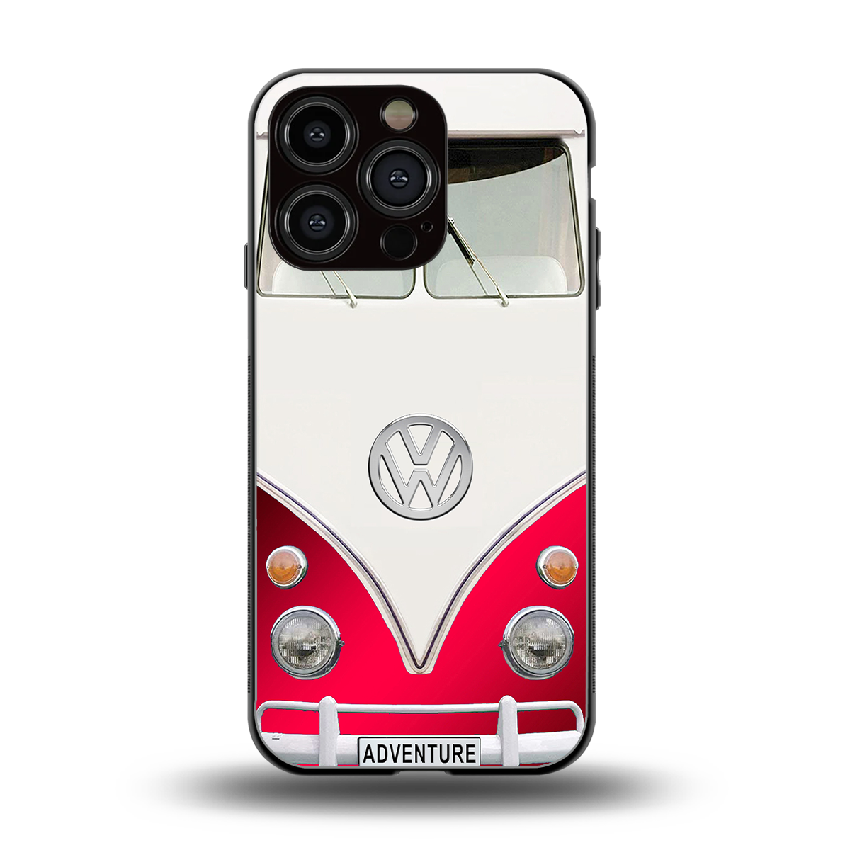 vintage volkswagen back phone cover | glass case for iphone 16 pro