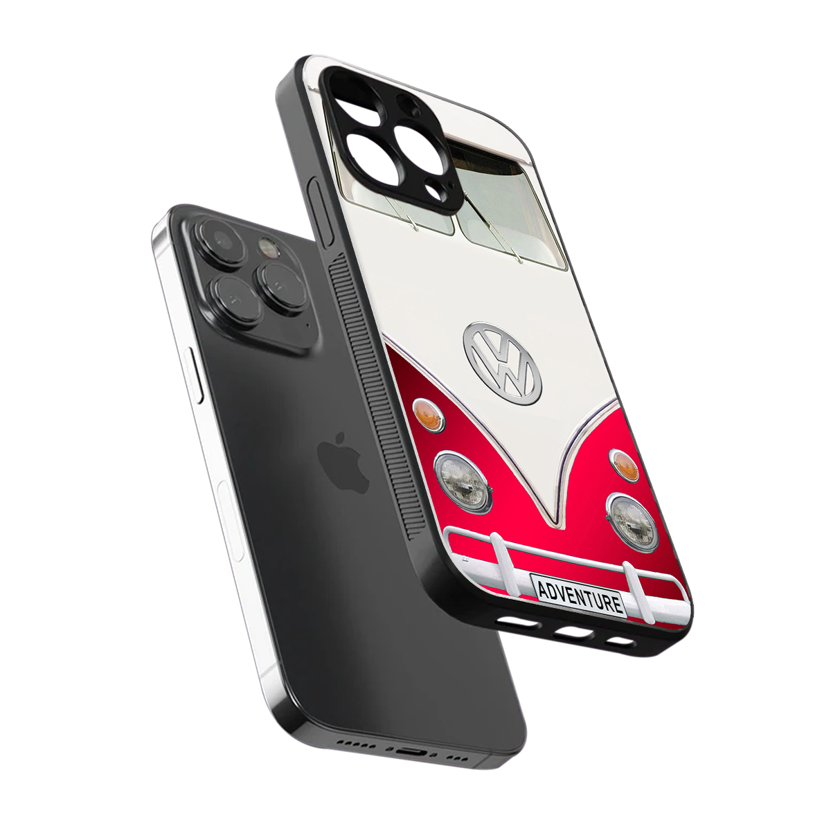 vintage volkswagen back phone cover | glass case for iphone 16 pro