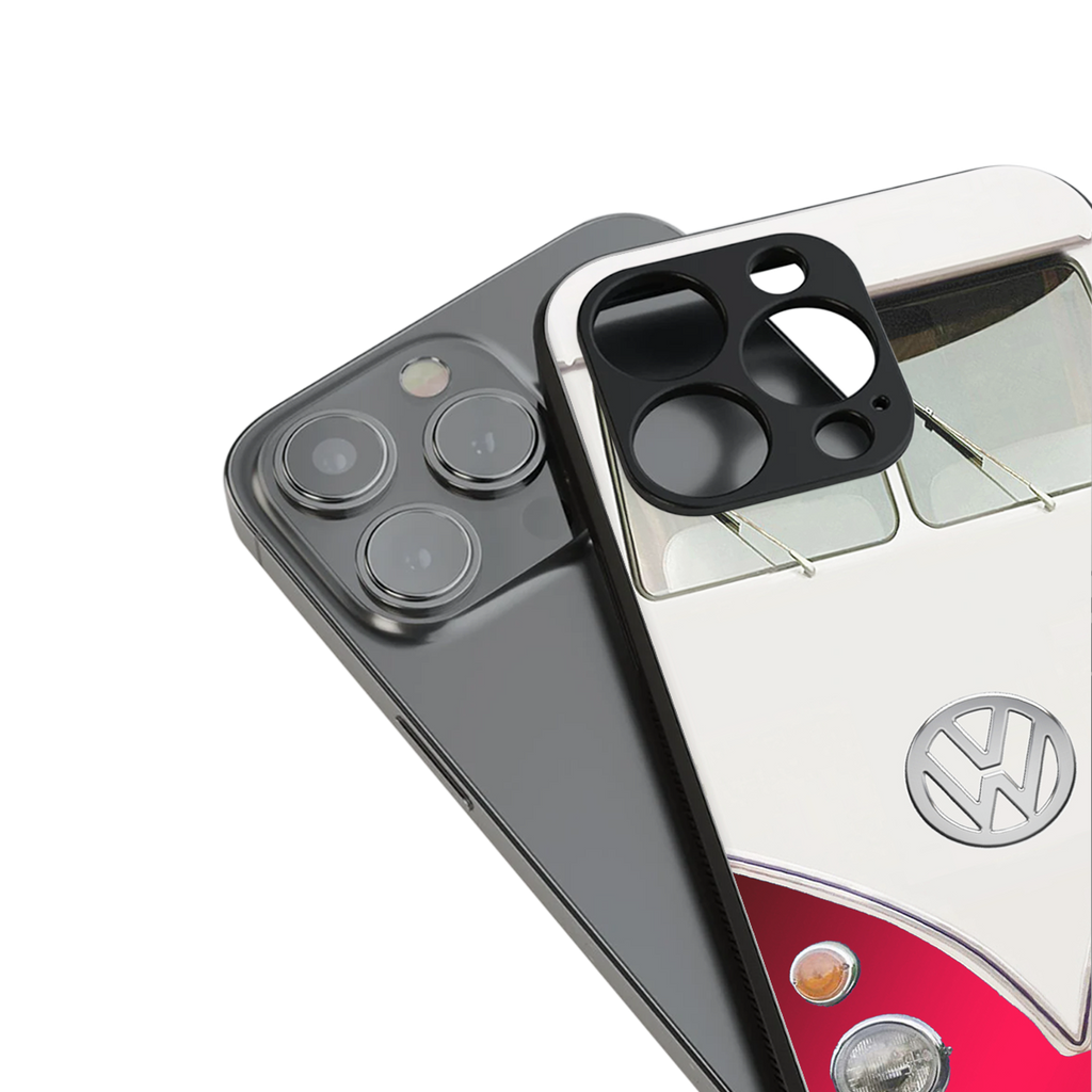 vintage volkswagen back phone cover | glass case for iphone 16