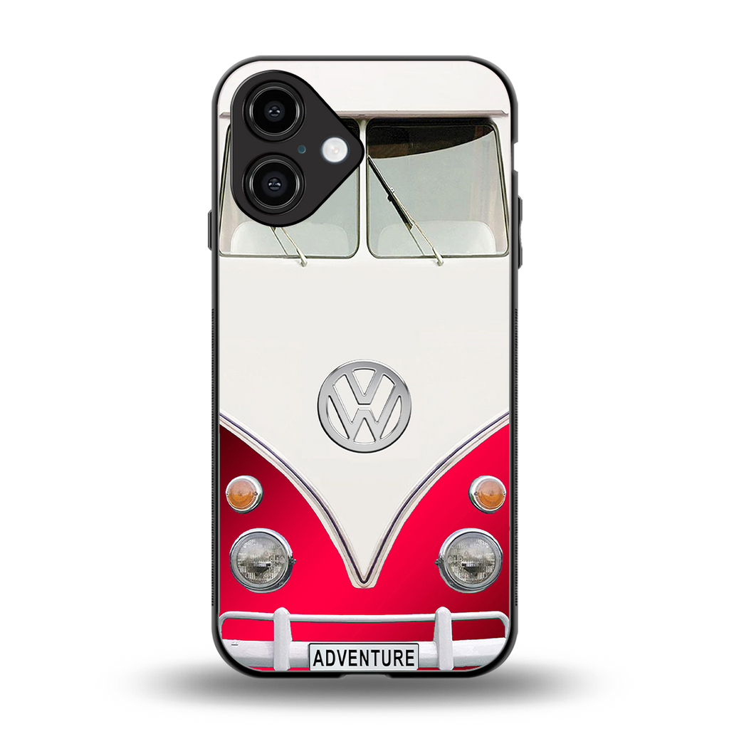 vintage volkswagen back phone cover | glass case for iphone 16