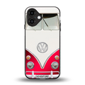 vintage volkswagen back phone cover | glass case for iphone 16