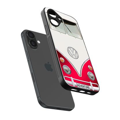 vintage volkswagen back phone cover | glass case for iphone 16