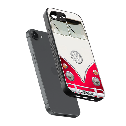 vintage volkswagen back phone cover | glass case for iphone 16e