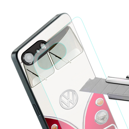 vintage volkswagen back phone cover | glass case for iphone 16e