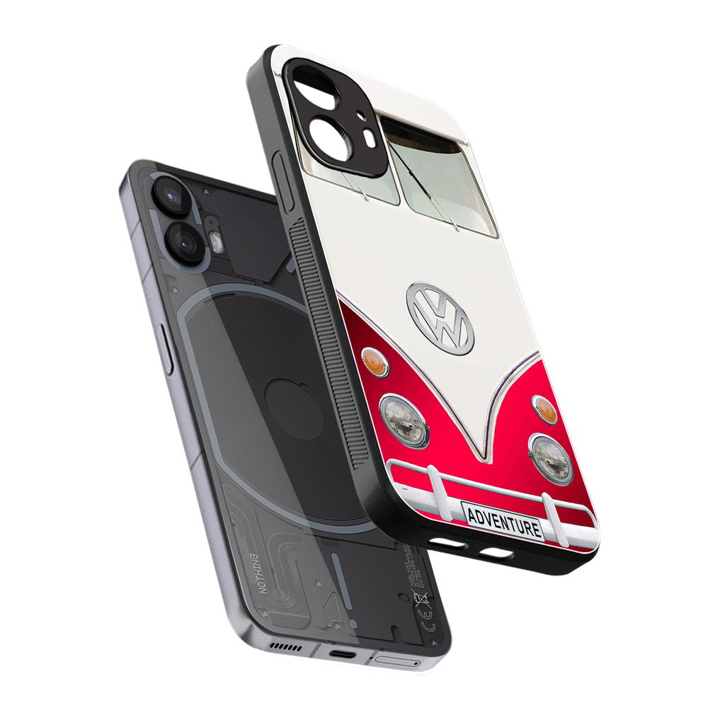 vintage volkswagen back phone cover | glass case for nothing phone 2