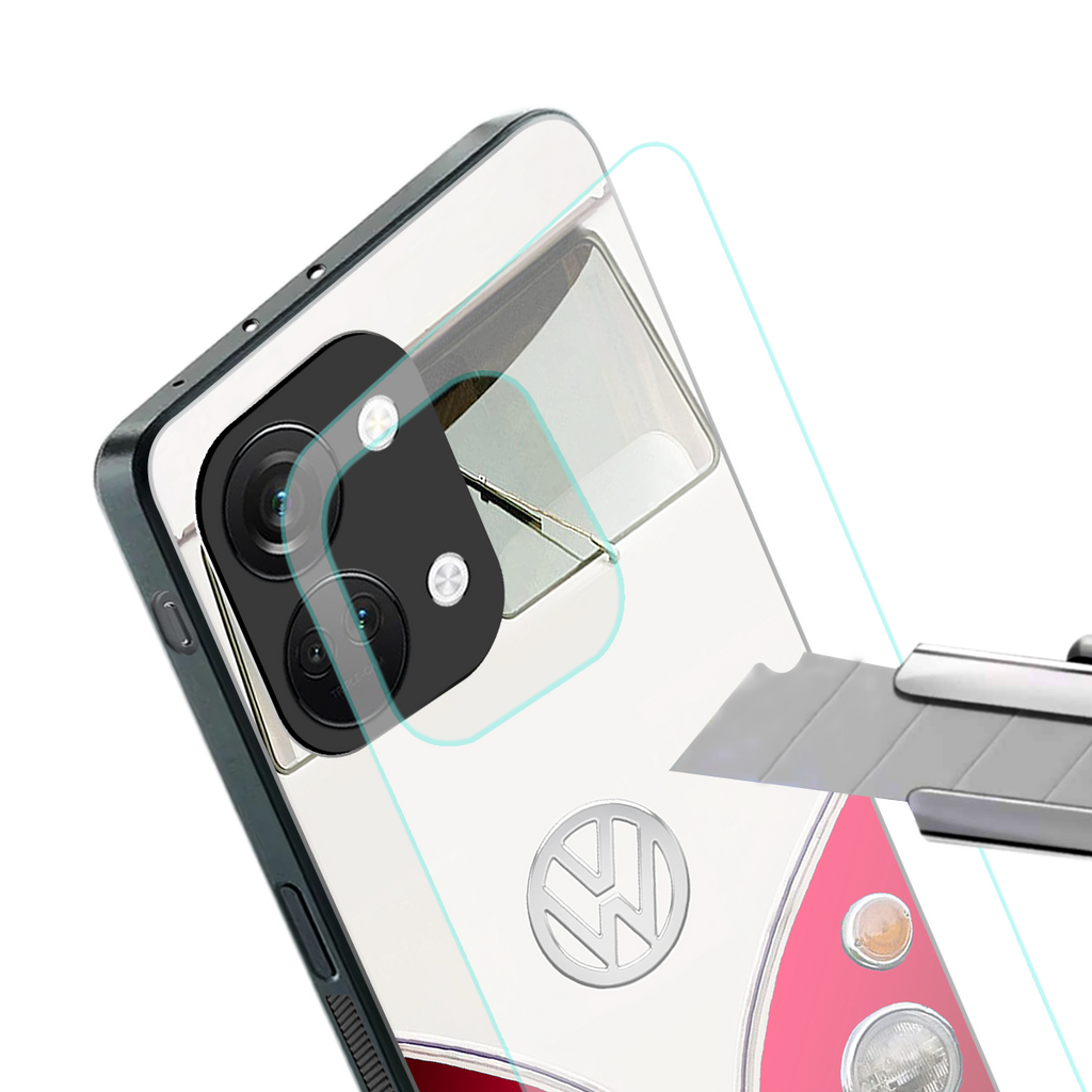vintage volkswagen back phone cover | glass case for oneplus nord 3